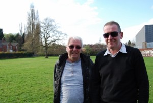 Peter Evans and fellow Friends of Stirchley Park member Brian Sheridan